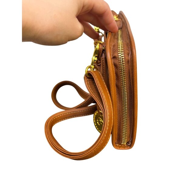 Minooy Uzania Brown Leather Crossbody Bag - Picture 3 of 13